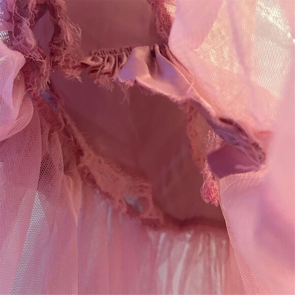 Biscotti Girls 4T Pink Tulle Ruffled Party Dress Sleeveless Knee Length - Picture 11 of 12